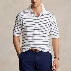 Polo Ralph Lauren logo Striped Soft Cotton Polo Shirt sz 4X Big and tall MT3